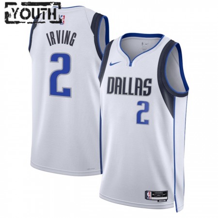 Dres Dallas Mavericks Kyrie Irving 2 Nike 2022-23 Association Edition Bijela Swingman - Dječji